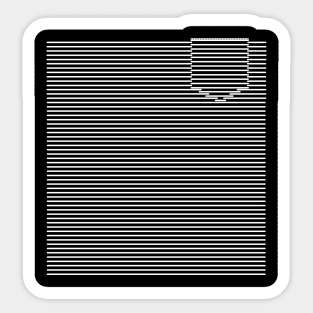 Pocket line Illusion minimal Sticker